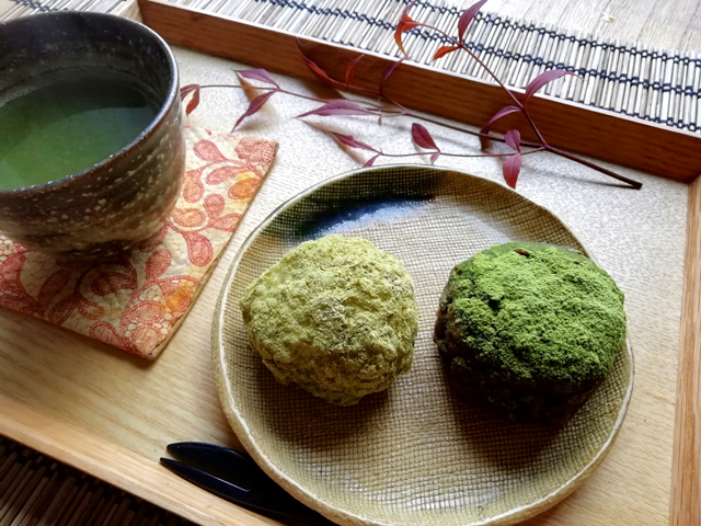 緑茶とおはぎ