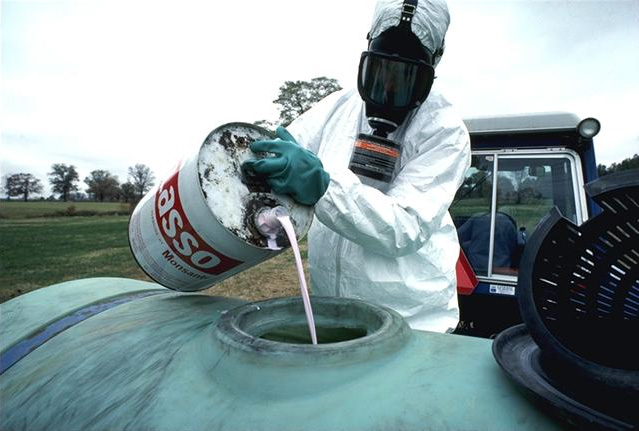 monsanto pesticide to be sprayed on food crops.