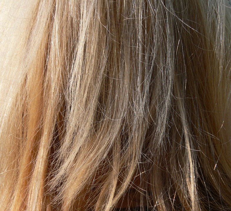 Zerzauselt Color Wind Blond Long Hair Close Hair